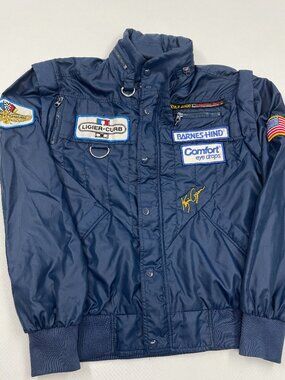 Kevin Cogan Indianapolis 500 Style Auto Racing Convertible Vest Vintage Jacket M